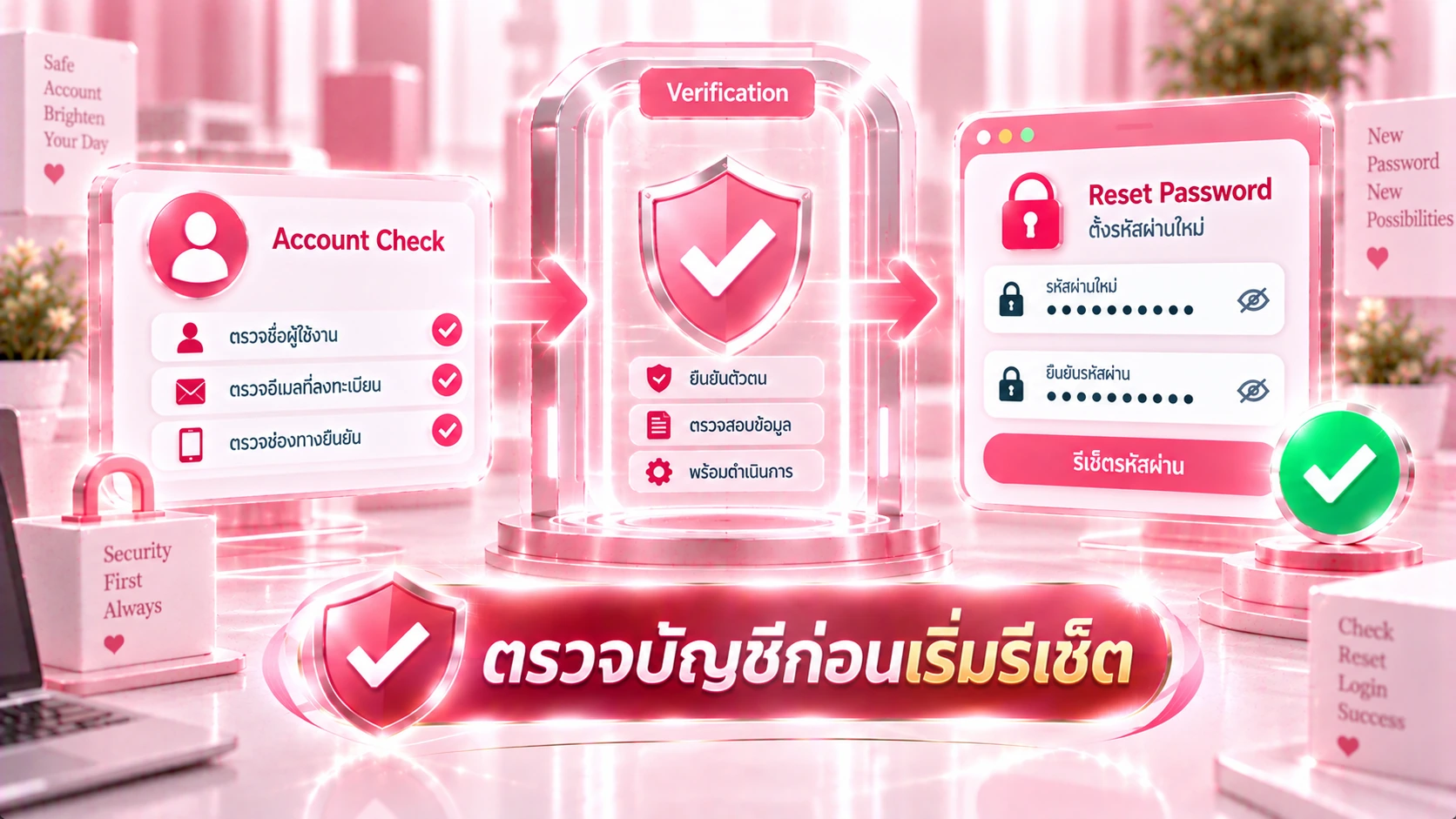 วิธีรีเซ็ตรหัสผ่าน ดีจริง818