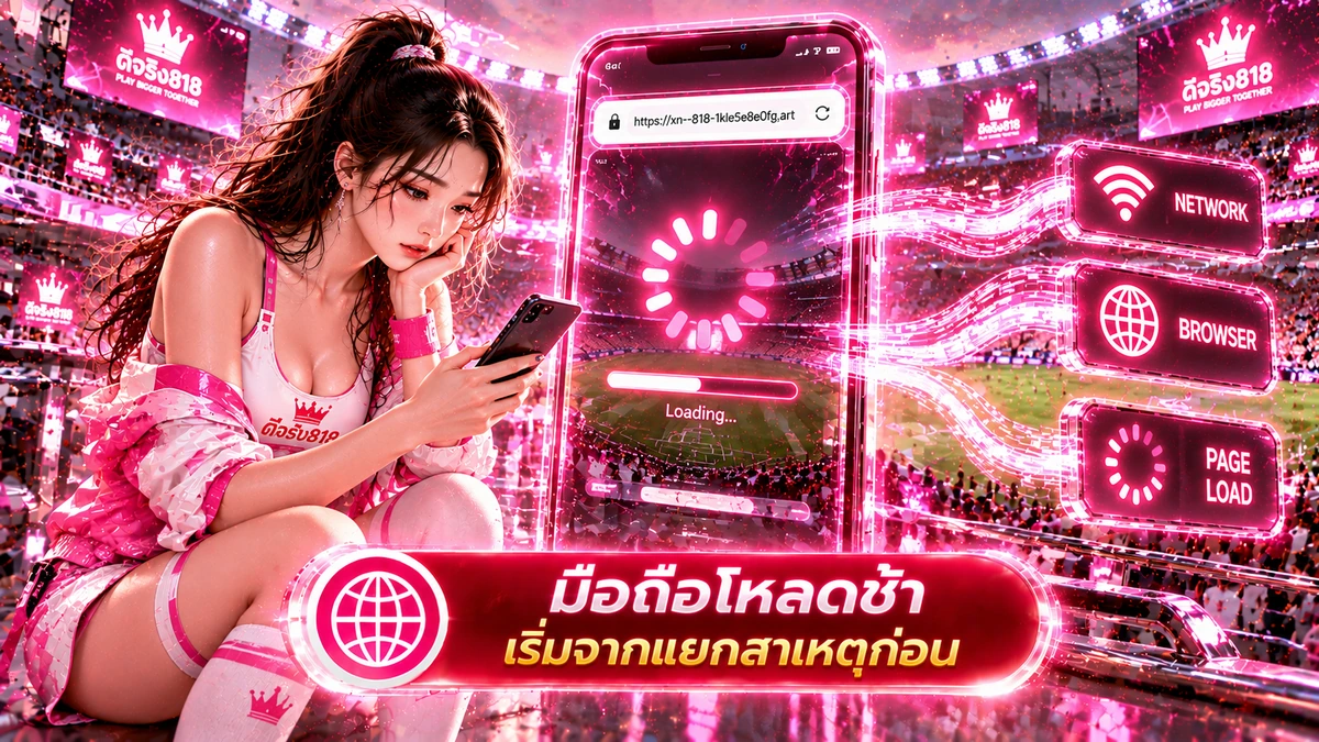 ดีจริง818 มือถือโหลดช้า