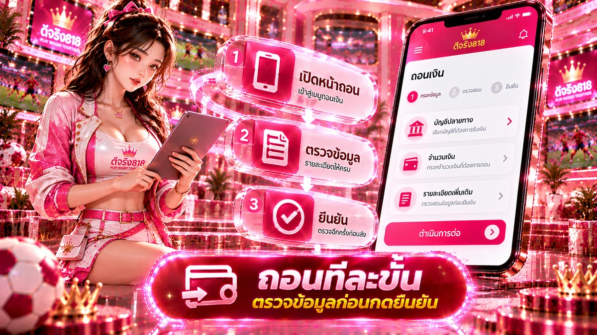 วิธีถอนเงิน ดีจริง818