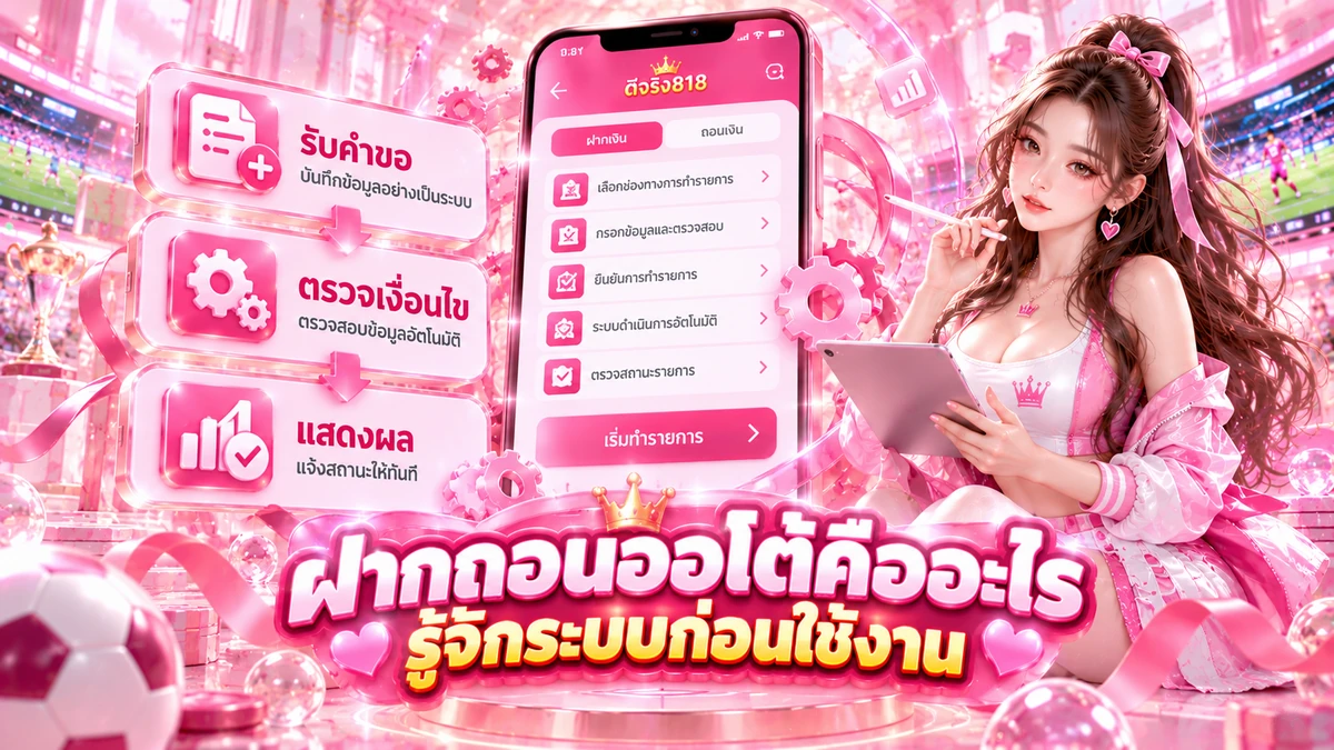 ฝากถอนออโต้ ดีจริง818 คืออะไร