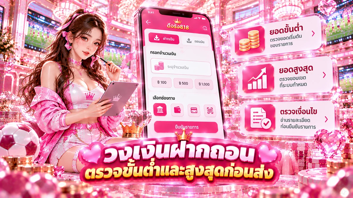 วงเงินฝากถอน ดีจริง818